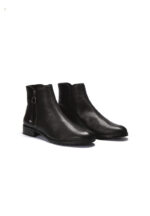 schwarz stiefelette bis 45