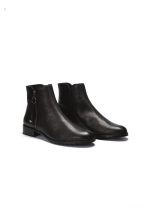 schwarz stiefelette bis 45